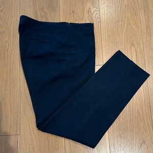 Derek Lam Women's Navy Cotton with Cashmere Blend Pants